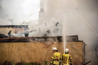 Sankt Johann: Brand mit Millionenschaden auf dem Gestuetshof des Haupt- und Landgestuet Marbach 